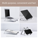 Oatsbasf 03040 Metal Mini Notebook Stand Aluminum Alloy Computer Cooling Folding Bracket(Grey)