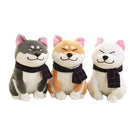 Couple Scarf Shiba Inu Dog Plush Toy, Color: Brown, Size:45cm