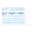 8 Roll / Box Paper Tape Basic Handbook Material Set Small Fresh Girl DIY Decorative Tape Antique Hand Account Sticker( Blue Rhythm)
