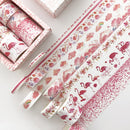 8 Roll / Box Paper Tape Basic Handbook Material Set Small Fresh Girl DIY Decorative Tape Antique Hand Account Sticker(Dream Love)