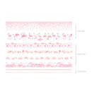 8 Roll / Box Paper Tape Basic Handbook Material Set Small Fresh Girl DIY Decorative Tape Antique Hand Account Sticker(Dream Love)