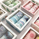 8 Roll / Box Paper Tape Basic Handbook Material Set Small Fresh Girl DIY Decorative Tape Antique Hand Account Sticker(Dream Love)