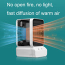 FCH07 Vertical Desktop Heating and Cooling Fan Home Portable Air Cooler Heater, Plug Type:US Plug