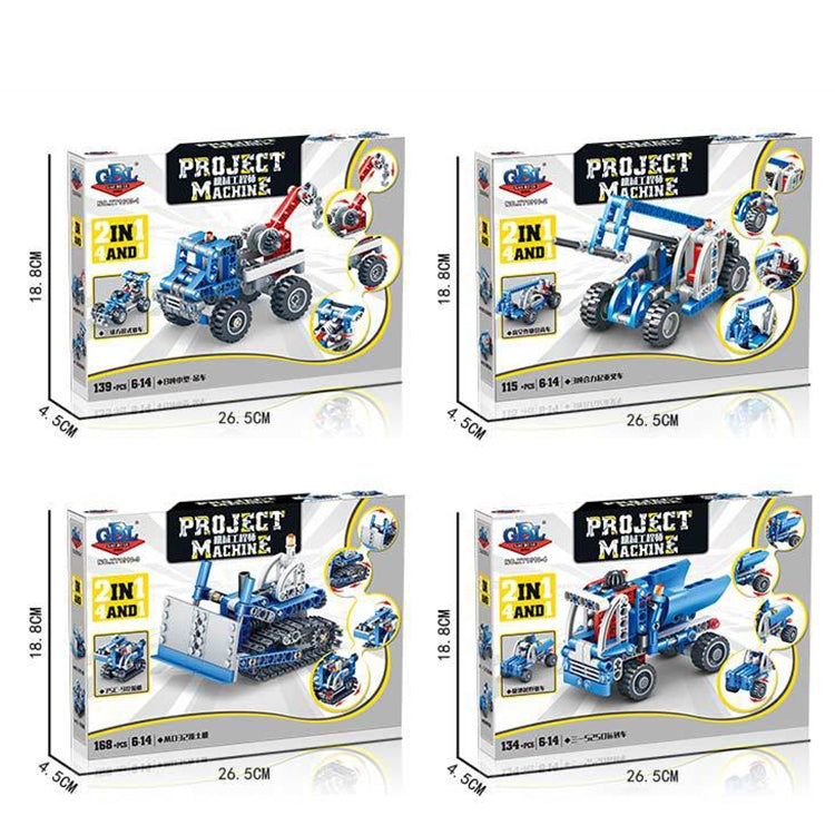 KY1010-1 Mechanical Engineering Assembled Building Blocks Children Puzzle Toys