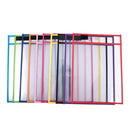 6 Pcs ?Erasable Hanging PVCA4 Transparent Sewing Red Document Dry Erase Bag, Size:21Ã—30cm(Red)
