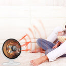 Small Sun Mini Home Office Heater 6 inch Electric Heater National Standard Plug, Specification:with 3m Extension Cable(Black)