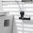 Toilet Paper Holder Suction Cup Wall Mount Removable Rack(Black)