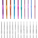 100 in 1 Crochet Knitting Tool Set(Rose Red)