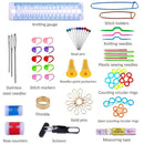 100 in 1 Crochet Knitting Tool Set(Rose Red)
