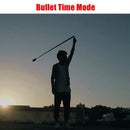 Bullet Time Rotary Handle Panoramic Camera Selfie Extension Rod Tripod Integrated for GoPro HERO10 Black / HERO9 Black / HERO8 Black /7 /6 /5 /5 Session /4 Session /4 /3+ /3 /2 /1, Xiaoyi and Other Action Cameras(Black)