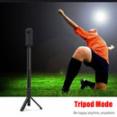 Bullet Time Rotary Handle Panoramic Camera Selfie Extension Rod Tripod Integrated for GoPro HERO10 Black / HERO9 Black / HERO8 Black /7 /6 /5 /5 Session /4 Session /4 /3+ /3 /2 /1, Xiaoyi and Other Action Cameras(Black)