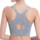 Wireless Sporty Shockproof Running Push Up Sports Bra, Size:L(Blue)