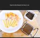 5 in 1 Stainless Steel Ripple Potato Cucumber Strip Home Multi-function Cutter Slicer Set