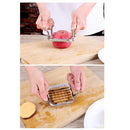 5 in 1 Stainless Steel Ripple Potato Cucumber Strip Home Multi-function Cutter Slicer Set