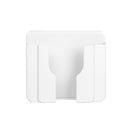 Wall Mobile Phone Holder Stand Socket Charger Storage Box(White)