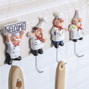 Creative Strong Hook Kitchen Bathroom Wall Glue Door Back Coat Hook(C)