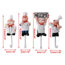 Creative Strong Hook Kitchen Bathroom Wall Glue Door Back Coat Hook(C)