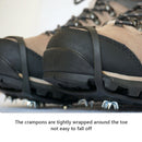 8 Teeth Ice Claw Outdoor Non-slip Shoes Covers for Ice Snow Ground, Size:Mï¼ˆ35-39ï¼‰(Black)