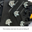 8 Teeth Ice Claw Outdoor Non-slip Shoes Covers for Ice Snow Ground, Size:Mï¼ˆ35-39ï¼‰(Black)