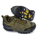 8 Teeth Ice Claw Outdoor Non-slip Shoes Covers for Ice Snow Ground, Size:Mï¼ˆ35-39ï¼‰(Black)