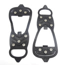 8 Teeth Ice Claw Outdoor Non-slip Shoes Covers for Ice Snow Ground, Size:Lï¼ˆ40-44ï¼‰(Black)
