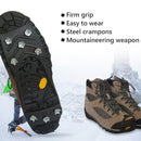 8 Teeth Ice Claw Outdoor Non-slip Shoes Covers for Ice Snow Ground, Size:Lï¼ˆ40-44ï¼‰(Black)