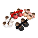 Baby Girl Toddler Shoes Newborn Soft Cloth Shoes Princess Shoes Flat Shoes, Size:12(Gold)