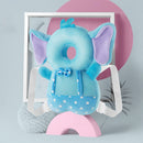 Infant Baby Learning to Walk Sitting Fall Protection Head Cotton Core Pillow Protector Safety Care, Size:Conventional(Elephant Mesh)