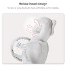 Infant Baby Learning to Walk Sitting Fall Protection Head Cotton Core Pillow Protector Safety Care, Size:Conventional(Lion Half Net and Half fleeceH)