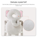 Infant Baby Learning to Walk Sitting Fall Protection Head Cotton Core Pillow Protector Safety Care, Size:Conventional(Angel Crystal Velvet)