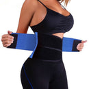Women Abdomen Adjustable Belt Body Sculpting Corset with Fat Burning Slimming, Size:XXL(Blue)