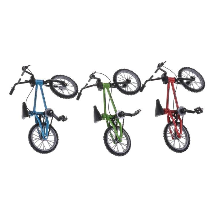 Simulation Mini Finger Alloy Mountain Bike Kids Game Toy(Red)