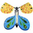 Magic Science Novelty Flying Butterfly Toy Magic Props(Yellow + Blue)