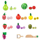 YLB-12 PCS Fruit Basket Children Wooden Magnetic Cut fruit and Vegetables Baby Cut Music Play House Kitchen Toys