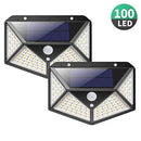 1 PCS 100 LEDs Outdoor Patio Solar Induction Wall Light Adjustable Balcony Garden Lighting Small Street Light