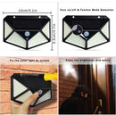 1 PCS 100 LEDs Outdoor Patio Solar Induction Wall Light Adjustable Balcony Garden Lighting Small Street Light