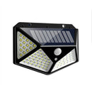 2 PCS 100 LEDs Outdoor Patio Solar Induction Wall Light Adjustable Balcony Garden Lighting Small Street Light