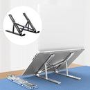 Aluminum Alloy Couch Notebook Mount Sofa Foldable Laptop Stand(Black)