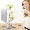 Aluminum Alloy Couch Notebook Mount Sofa Foldable Laptop Stand(Silver)