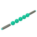 5 Ball Muscle Massage Relax Hedgehog Ball Yoga Stick Roller Stick(Green )