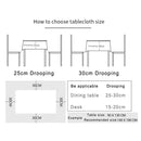 Decorative Tablecloth Imitation Linen Lace Table Cloth Dining Table Cover, Size:110x160cm(Purple)
