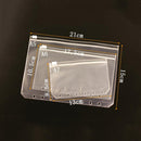 3 PCS Bill Bag Business Card Pull-edge Loose-leaf Pocket Insert PVC Zipper Storage Bag A5 L