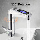 Intelligent Instant Digital Hot Water Faucet Hot and Cold Water Heater, EU Plug(White)
