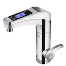 Intelligent Instant Digital Hot Water Faucet Hot and Cold Water Heater, EU Plug(Silver Grey)