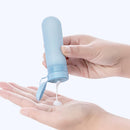 Travel Silicone Dispensing Bottle Travel Cosmetic Lotion Shampoo Bath Dew Cream Skin Care Product Small Bottle(Blue Sky)