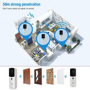 Intelligent WiFi 2.4G Doorbell Visual Remote Home Monitoring Doorbell Video Voice Intercom(Black)
