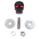 2 PCS Motorcycle Electric Vehicle Universal Personality Modified License Plate Frame Skull Screw(Silver)