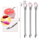 3 PCS Stainless Steel Nail Tool Stirrer(Pink)