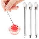3 PCS Stainless Steel Nail Tool Stirrer(Transparent)