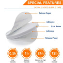 100 PCS 40x40x1.5mm Square EVA Foam Double-sided Adhesive High-viscosity Sponge Sticker(White)